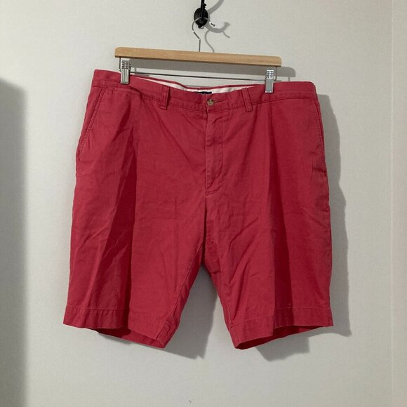Polo Ralph Lauren Mens Chino Shorts Size 40 Red Straight Fit Summer Boat Logo - Picture 1 of 9